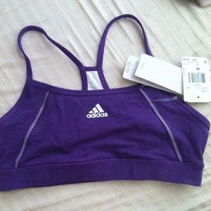 Purple sports bra