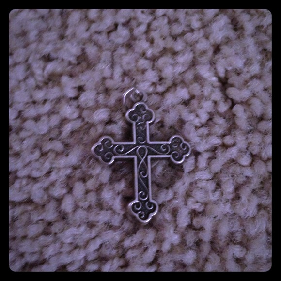 Sterling silver cross charm