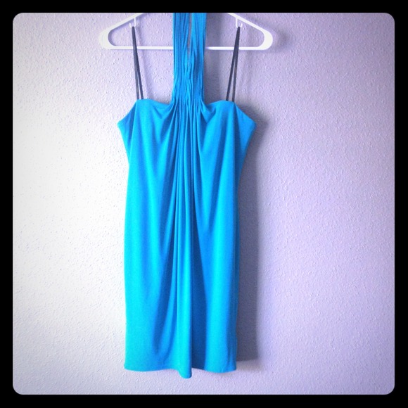 New Laundry by Shelli Segal aqua dress