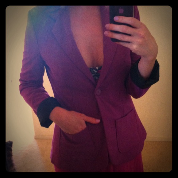 NWT Purple/Black Blazer