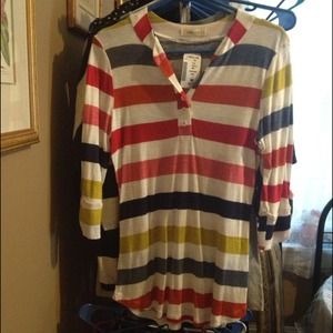 Colorful stripes top. NBW