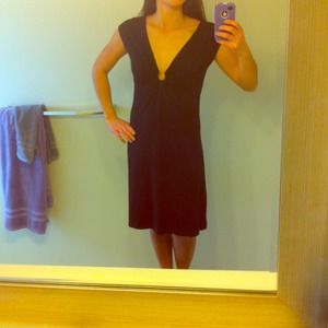 Stretchy cute black dress