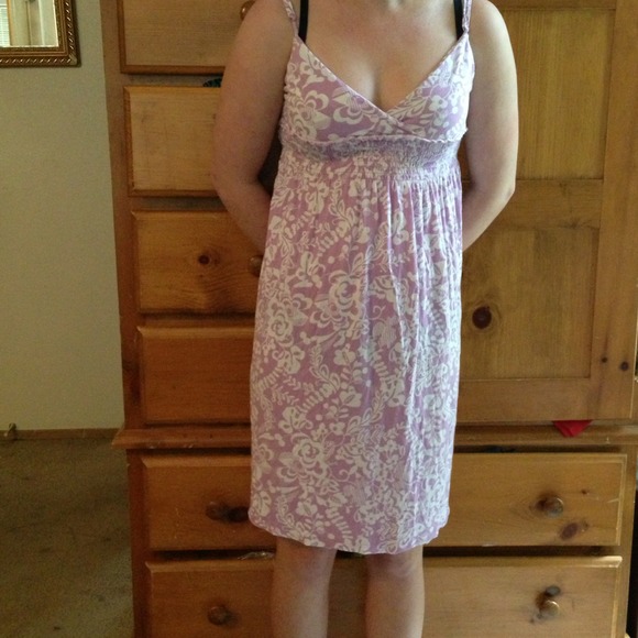 Gap summer dress. Lavandier & white