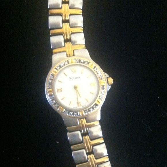 Stainless steel Bulova women's watch