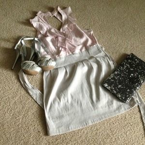 💥SOLD - BUNDLED💥 NWOT Pink Grey/White Dress!  😍