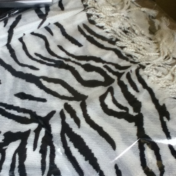 Zebra print pashmina