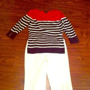 Ann taylor petite white denim.