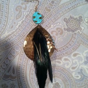 Feather earrings
