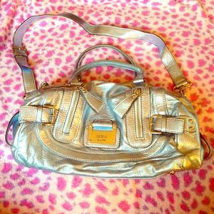 Metallic Blue Guess Bag