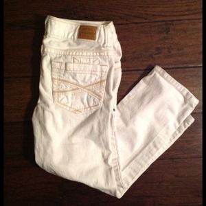 Aeropostale white denim capris