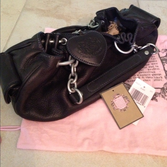 RESERVED Authentic Juicy Couture Black Leather Bag