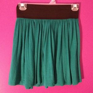 Turquoise/Green high-waisted Skirt