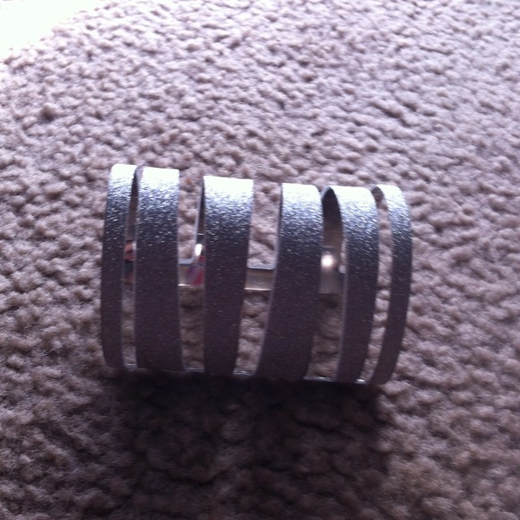 Silver cuff bracelet