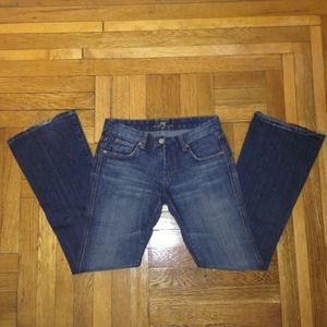 7 For All Mankind dark wash in size 29