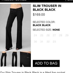 NWT 7 for all mankind Slim Trouser 31