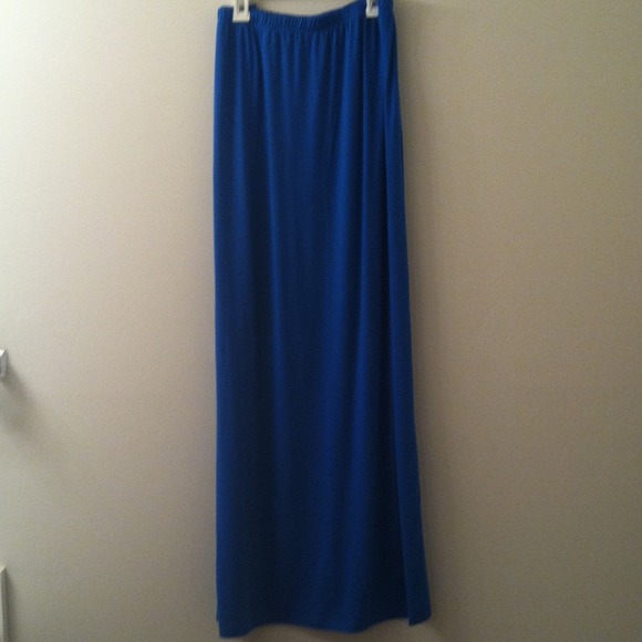 Royal blue maxi skirt