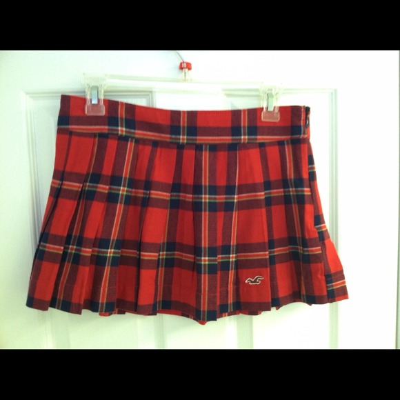 Hollister plaid skirt