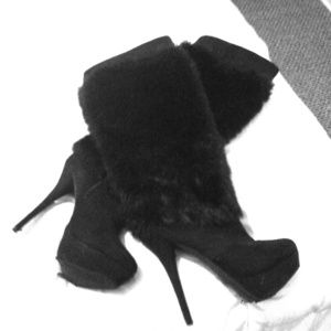 💋Faux Fur/Suede Stiletto Boots!💋