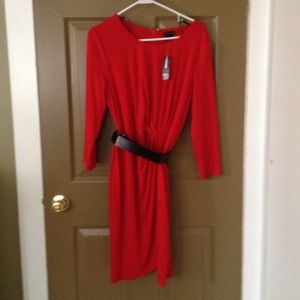 Red long sleeve New Direction dress