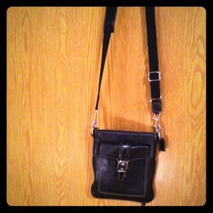 Leather Coach shoulder purse