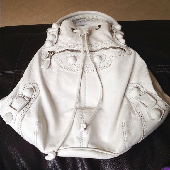 Authentic Balenciaga Pompon in off white