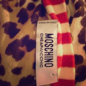 Moschino Cheetah Print Cardigan