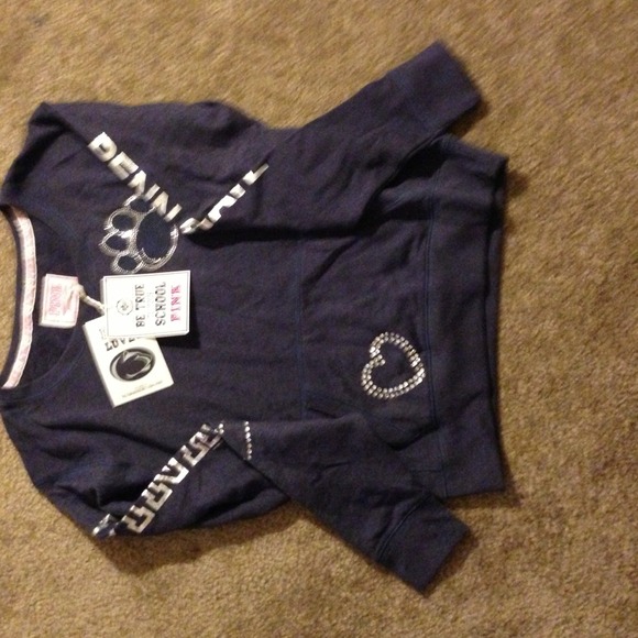 NWT Penn State Pink collegiate collection navy