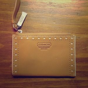 Coach Light Brown Change Purse