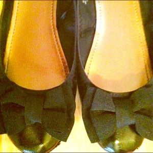 H&M Black bow flats