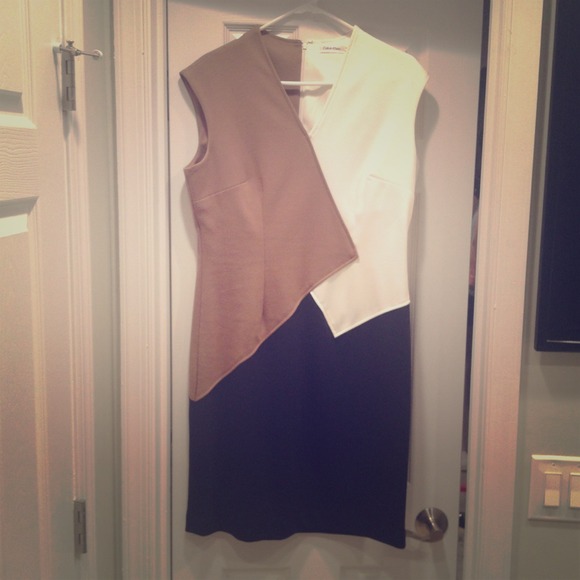 Calvin Klein block colored dress
