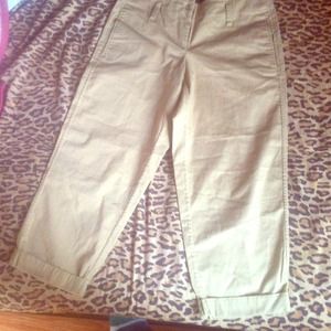 Khaki capris