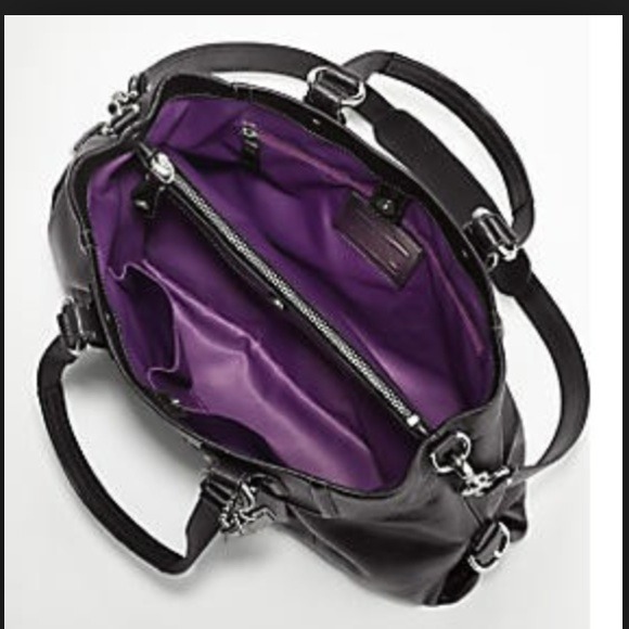 Black leather Coach bag - Picture 4 of 4