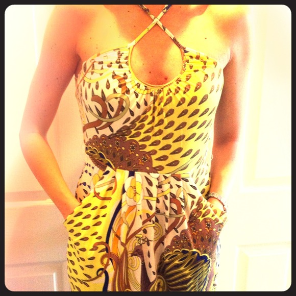 Cotton peacock dress