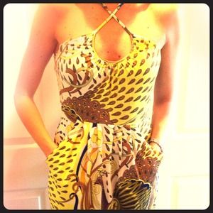 Cotton peacock dress