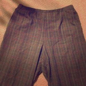 Unique Plaid Slacks Dressbarn 18