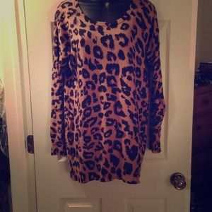 Leopard print sweater