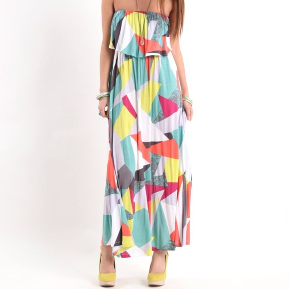 Seneca Rising Dresses & Skirts - Seneca Rising Colorful Maxi Dress medium