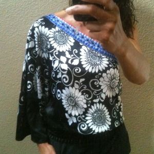 Gorgeous one shoulder bell sleeve blouse