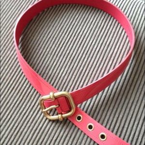 Miu Miu pink leather belt