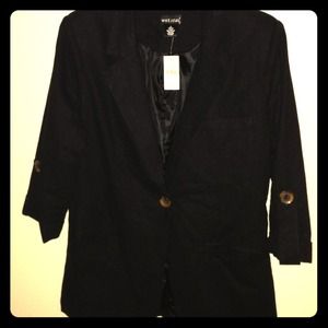 Blk Linen Jacket/Blazer