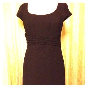 Little black dress with elegant twist