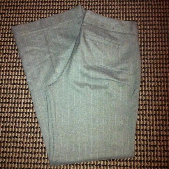 Reserved** Gray pinstripe slacks
