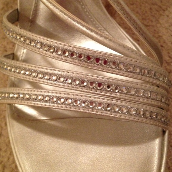 Silver Rhinetone heels - Picture 3 of 3