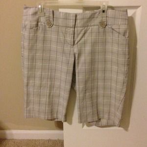 **Reduced**Express long shorts plaid Editor style.