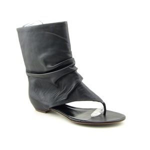 Genuine Black Leather thing sandal