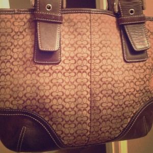 Reduced authentic coach purse