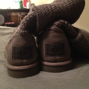 Crochet Grey Ugg boots
