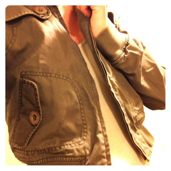 Abercrombie & Fitch Olive Bomber Jacket