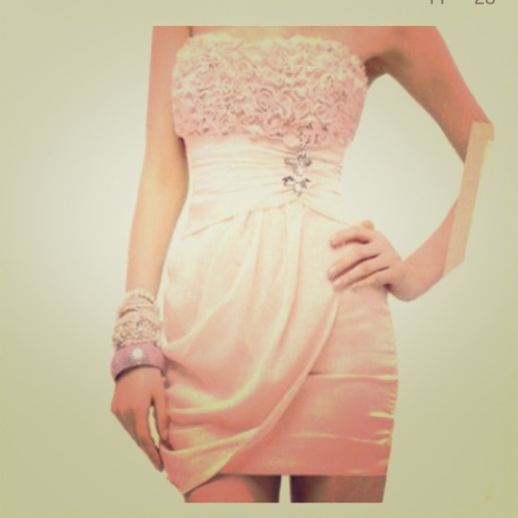 Pink rosette dress