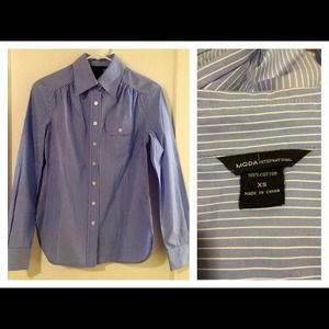 ❌GIFTED❌VS POPLIN BUTTON DOWN SHIRT